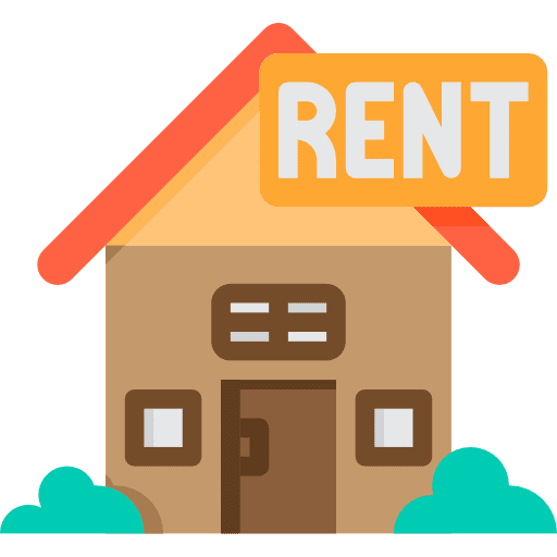 Rent house architecture residential icon