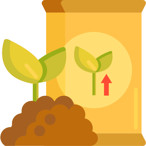 Fertilizer bag gardening organic icon