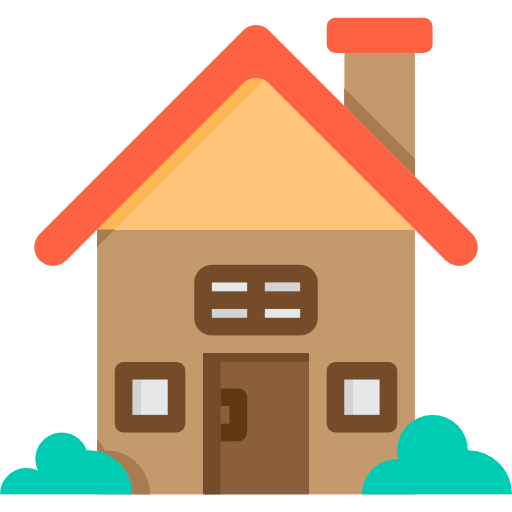 House building architecture and city property icon