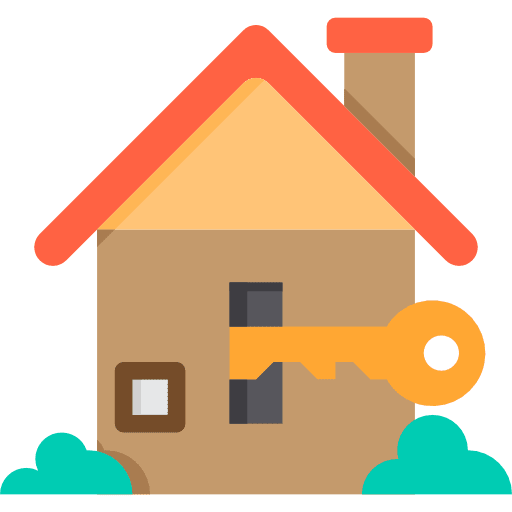 Key property key building icon