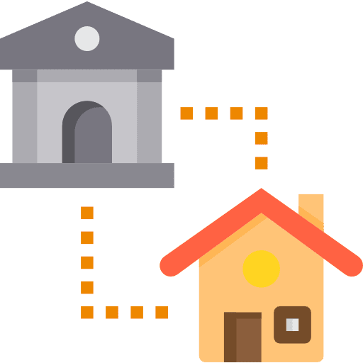 Mortgage real estate loan mortgage icon