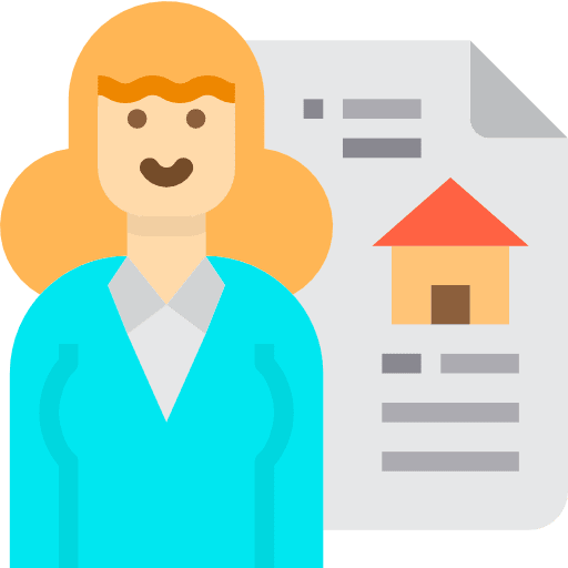 Seller person professions and jobs woman icon