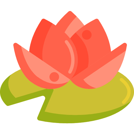 Water lily water aquatic plant icon