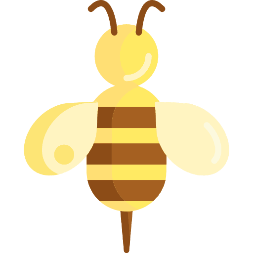 Bee animal kingdom honey insect icon