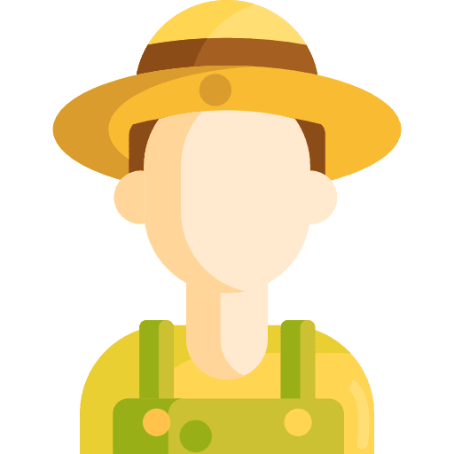 Gardener occupation gardener farmer icon