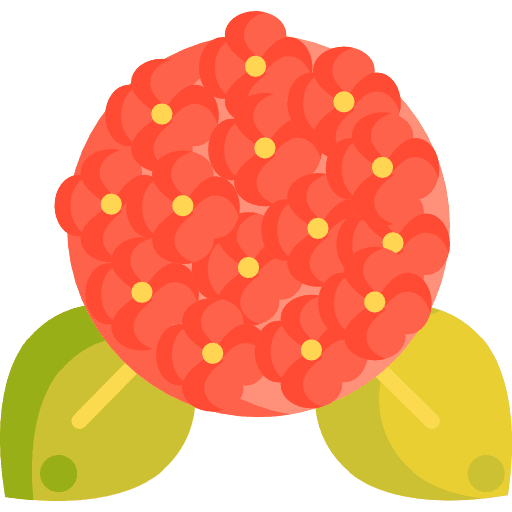 Hydrangea garden farming and gardening botanical icon