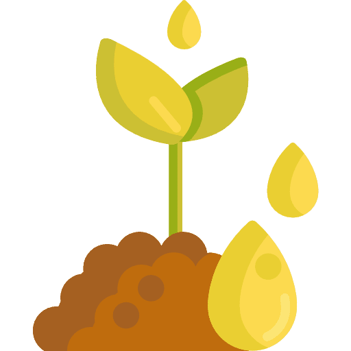 Watering growth flower drop icon