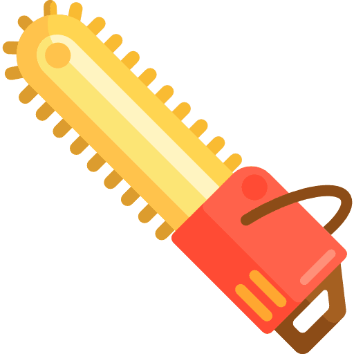 Chainsaw construction cut saw icon