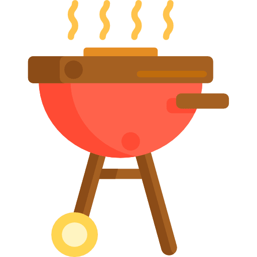 Bbq grill cooking equipment barbecue icon