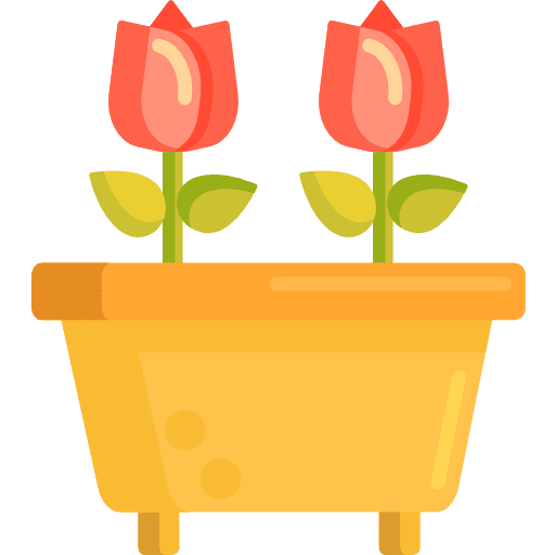 Flower pot plant plants pot icon