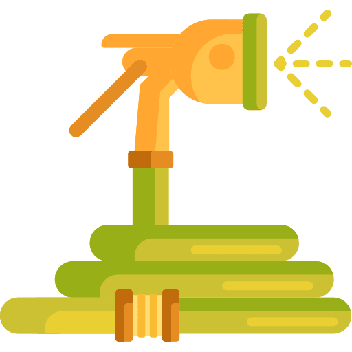 Garden hose hosepipe gardening watering icon