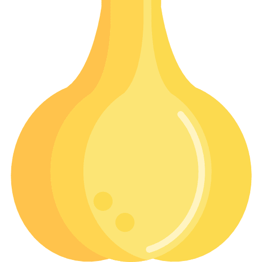 Garlic food and restaurant vegetable food icon