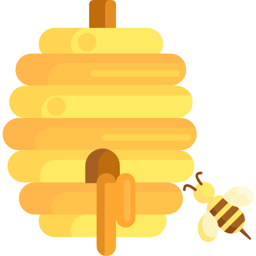 Honey honey bees organic icon