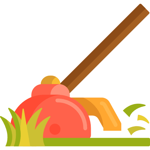 Trimmer grass construction and tools gardening icon