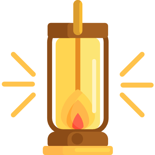 Lantern light candle lantern icon