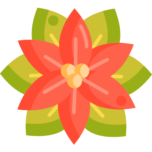 Poinsettia nature poinsettia petals icon