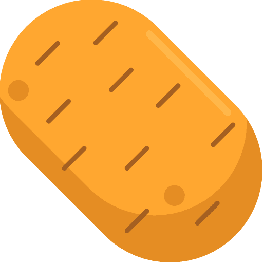 Potato organic food nature icon