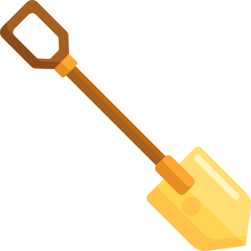Shovel tool improvement dig icon