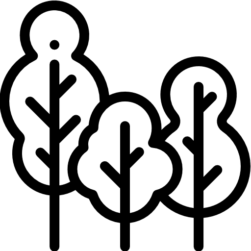 Forest nature environment trees icon