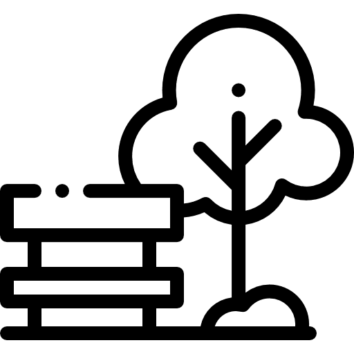 Park leisure architecture and city park güell icon