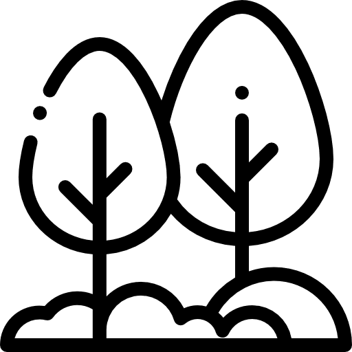 Trees gardening yard fruit tree icon