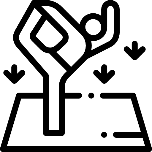 Yoga aerobic wellness exercise icon