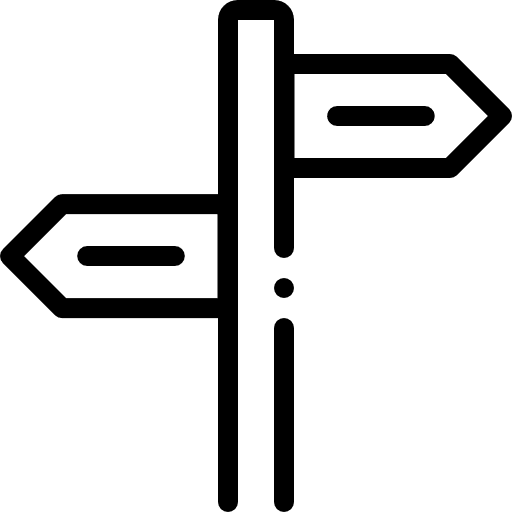 Directions direction orientation guide icon