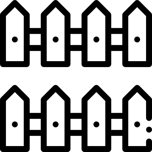 Fence garden protection gardening icon