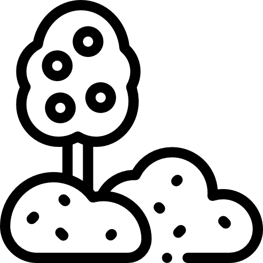 Park central park architecture and city trees icon