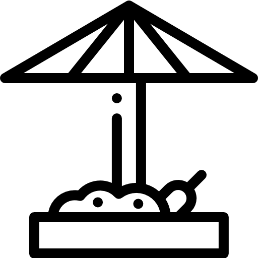 Playground kid and baby amusement park playground icon