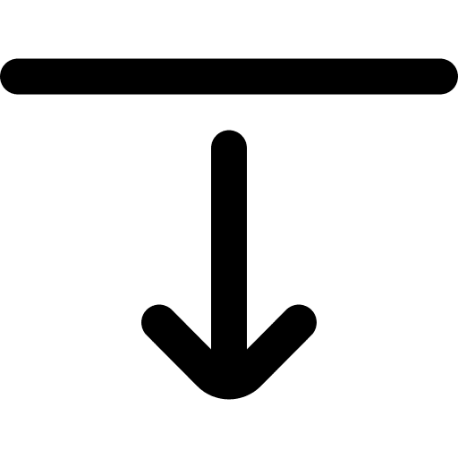 Down down drag multimedia option icon