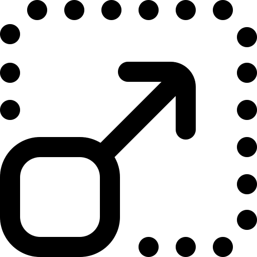 Resize graphic tool square resize icon