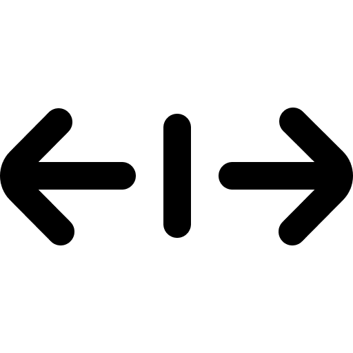 Resize ui horizontal arrows resizing icon