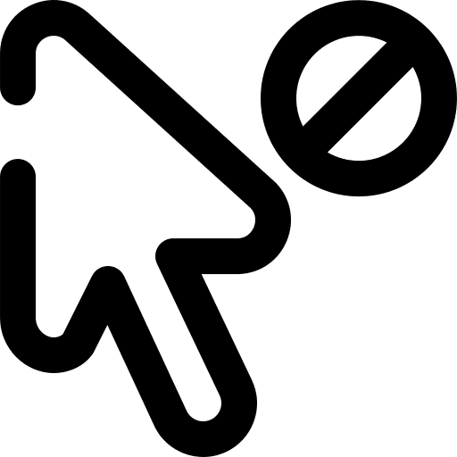 Forbidden arrow shapes ui icon