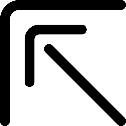 Top left ui upwards arrows icon