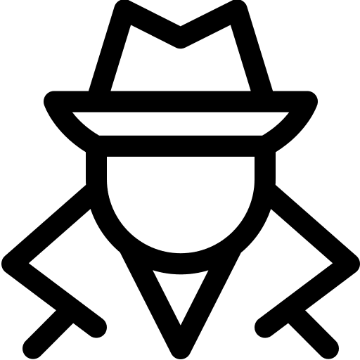 Spyware detective spyware hacker icon