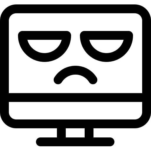 Computer cybercrime monitor crime icon