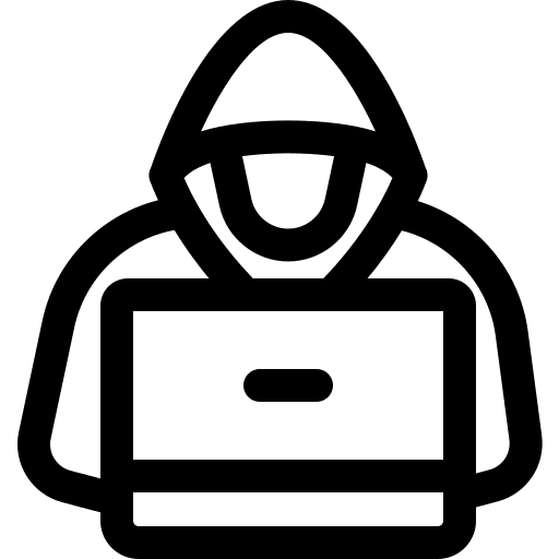 Hacker security hacker bug icon