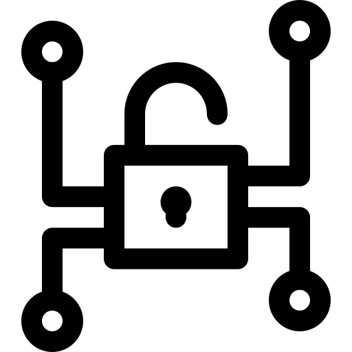 Hacking information security remote keys icon