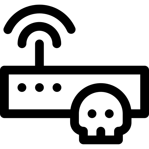 Router wifi signal hack electronics icon