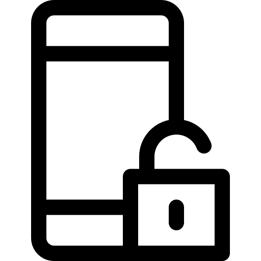 Unlocking key communications unlocked icon