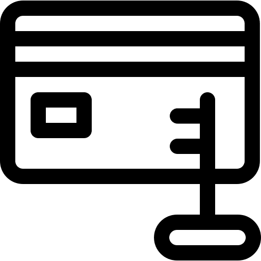 Credit card payment business and finance credit icon