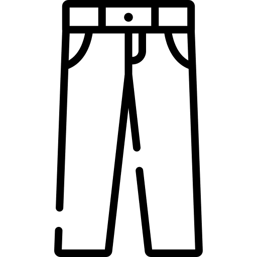 Clothes jeans trousers garment icon