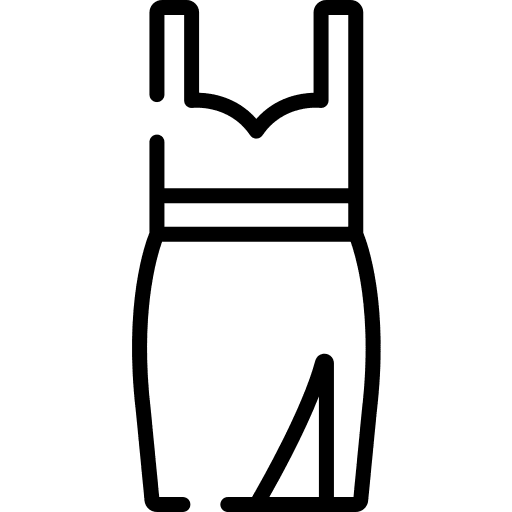 Clothes elegant femenine clothing icon