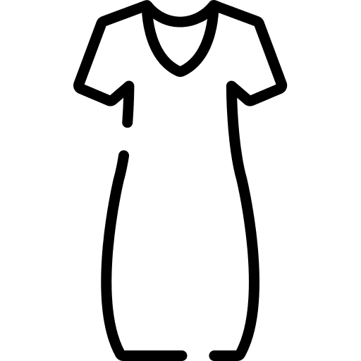 Clothes femenine elegant dress icon