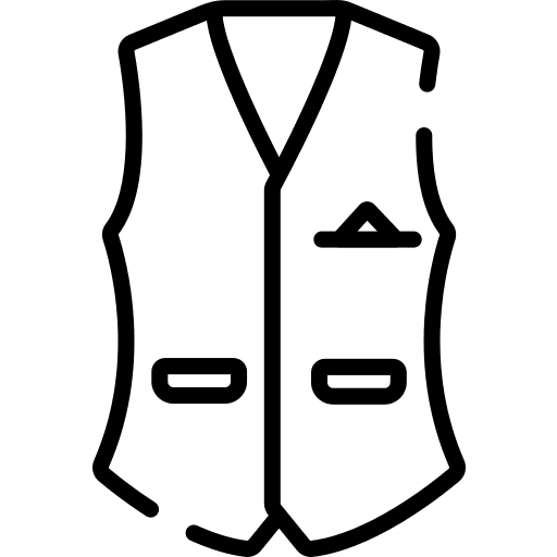 Clothes vest clothes garment icon