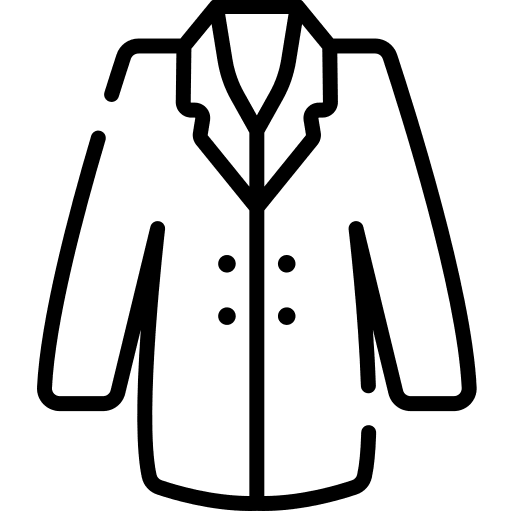 Bad weather protection overcoat rain icon