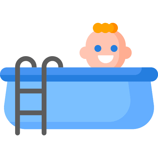 Child swimming pool water holidays icon