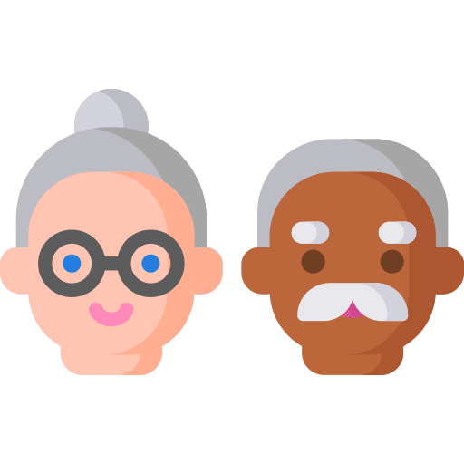 Elderly elderly people retired icon