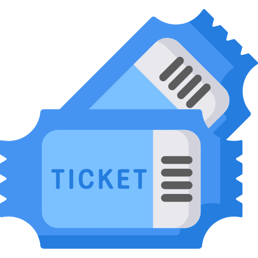 Access tickets interface film icon